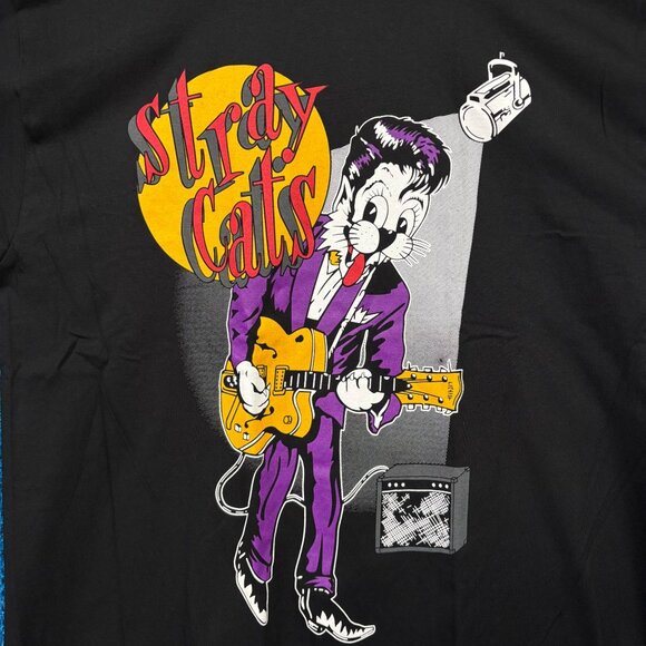 The Stray Cats Runaway Boys Album Art Rockabilly Band Tee XL - Picture 2 of 4